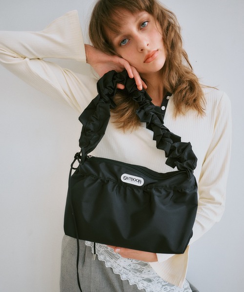 ショルダーバッグ バッグ WEB限定再入荷 「OUTDOOR PRODUCTS」VIS別注フリルショルダーバッグ レディースの画像