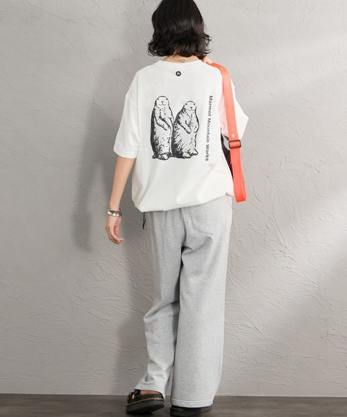 Marmot（マーモット） uvカット tシャツ 別注 ドローコード付き