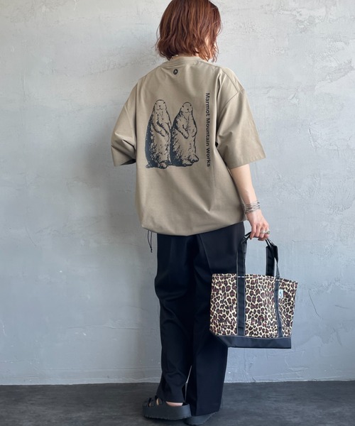 Marmot（マーモット） tシャツ 別注 ドローコード付き マーモット