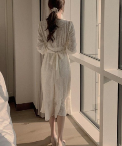 「a lot of love」 長袖ワンピース M ブラック レディース_画像5