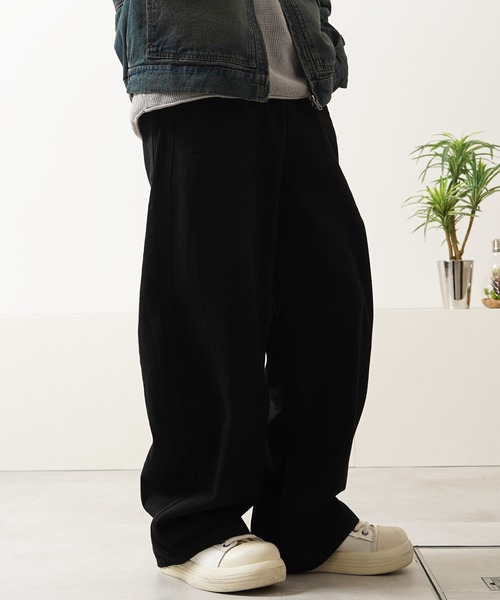 ジーンズ デニム ワイド カーブパンツ / Denim Wide Curve Pants