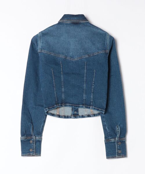 デニムジャケット gジャン GUESS JEANS Long Sleeves Fitted Cropped