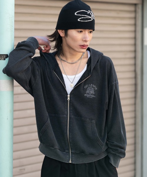 WEGO（ウィゴー） パーカー WEGO/「26年春夏新作」ワッフルZIPパーカー