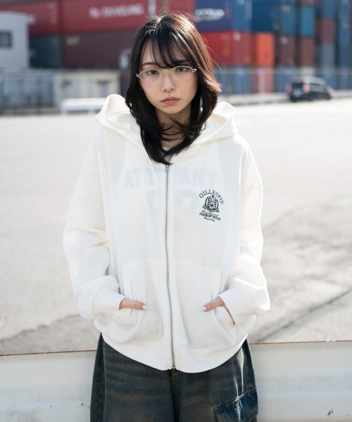 大本命✨新品・ゴシックロゴフルジップワッフルパーカー PCTOKYO XLサイズ ゴシックロゴフルジップワッフルパーカー <B791> | すべての商品 | PCTOKYO