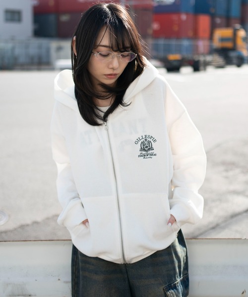 WEGO（ウィゴー） パーカー WEGO/「26年春夏新作」ワッフルZIPパーカー