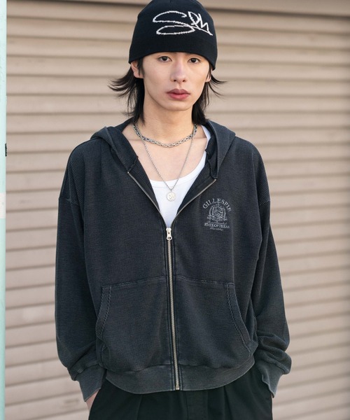 WEGO（ウィゴー） パーカー WEGO/「26年春夏新作」ワッフルZIPパーカー
