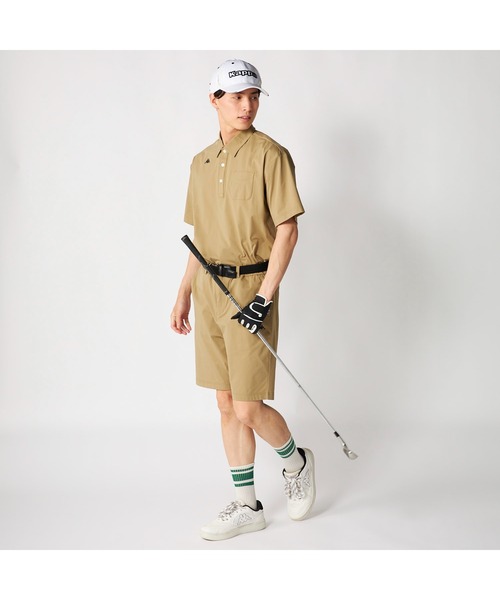 ゴルフウェア カジュヘラゴルフ Kappa（カッパ） ゴルフ ゴルフウェア 吸汗速乾 UVカット 軽量 PEARTEX