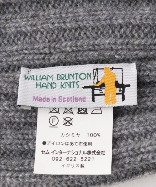 「WILLIAM BRUNTON」 ニットキャップ FREE チャコールグレー レディース_画像5