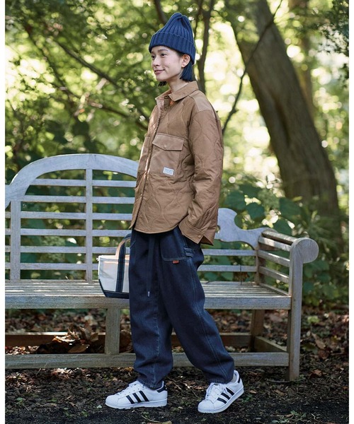 「Sunny clouds」 デニムパンツ L ブルー レディース_画像9