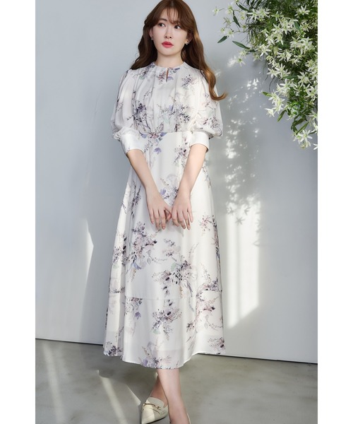 Her lip to ワンピース French Bouquet Puff Sleeve Dress : ZOZOTOWN