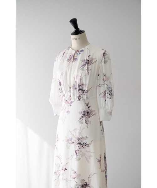 Her lip to ワンピース French Bouquet Puff Sleeve Dress : ZOZOTOWN