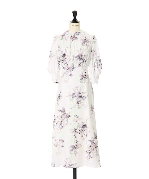 ワンピース French Bouquet Puff Sleeve Dress Her lip to ワンピース French Bouquet Puff Sleeve Dress : ZOZOTOWN