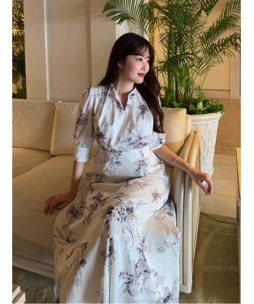 Her lip to ワンピース French Bouquet Puff Sleeve Dress : ZOZOTOWN