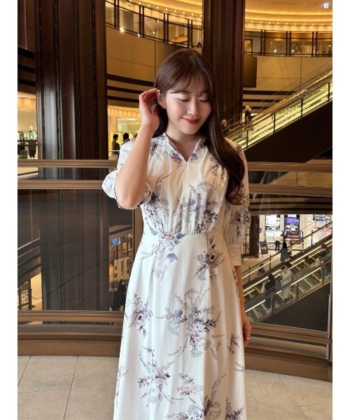 Her lip to ワンピース French Bouquet Puff Sleeve Dress : ZOZOTOWN