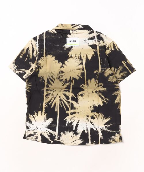 「MSGM KIDS」 「KIDS」半袖シャツ 14 ブラック キッズ_画像2