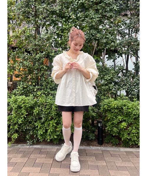 「JUMELLE」 ローカットスニーカー 24.0cm アイボリー レディース_画像4