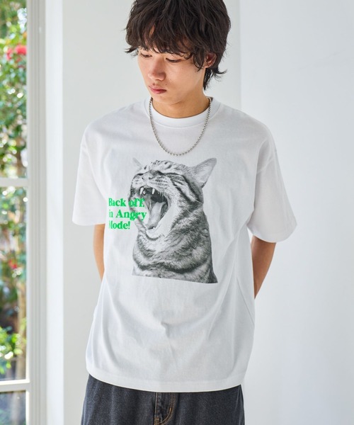 PBLIM tシャツ 「UNISEX」シャウトキャットT 猫 / フロントプリント