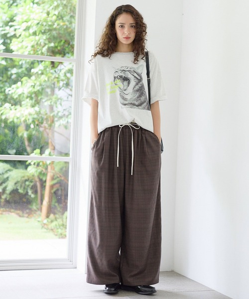 PBLIM tシャツ 半袖 「UNISEX」シャウトキャットT 猫 / フロント