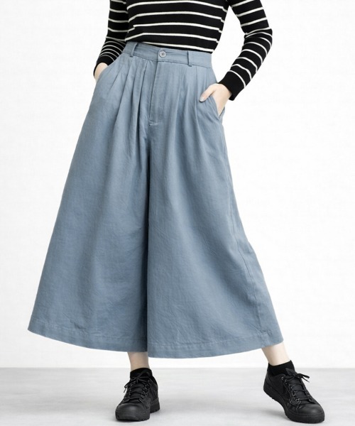 「SallyLunn」 スラックス MEDIUM ブラック レディース_画像7