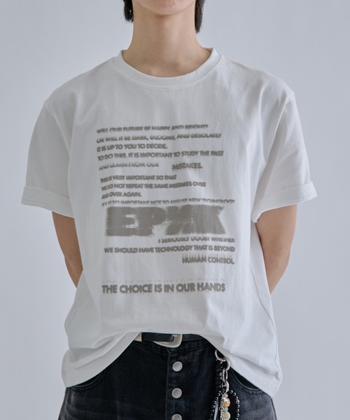 でんページ tシャツ Fade graphic tee / フェードグラフィックTee メンズ