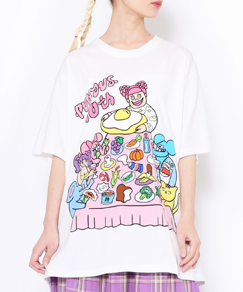 「PUNYUS」 半袖Tシャツ 4 ブラック レディース_画像6