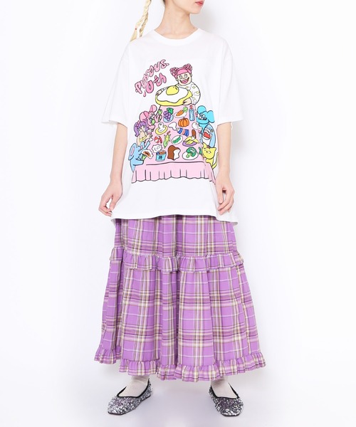「PUNYUS」 半袖Tシャツ 4 ブラック レディース_画像7