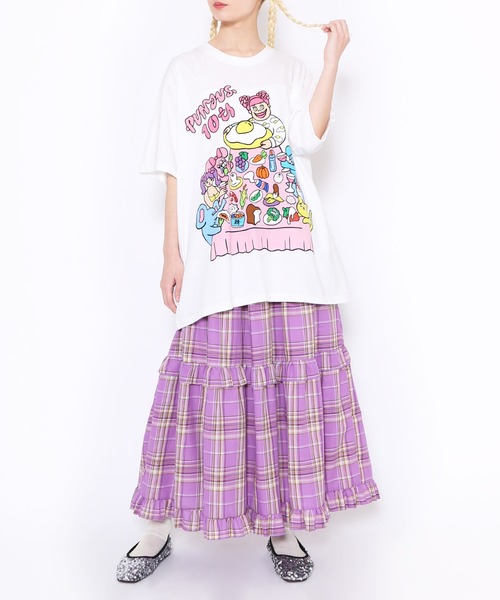 「PUNYUS」 半袖Tシャツ 4 ブラック レディース_画像8