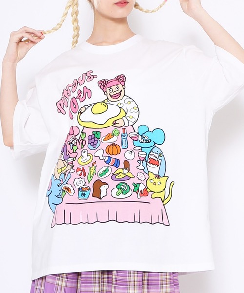 「PUNYUS」 半袖Tシャツ 4 ブラック レディース_画像9