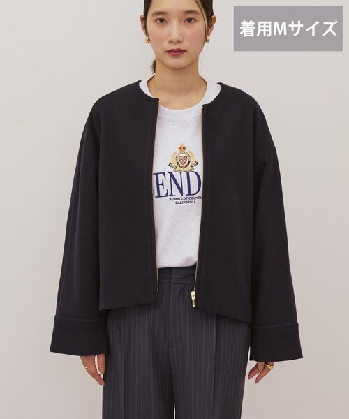 「AMERICAN HOLIC」 ブルゾン M ネイビー レディース_画像6