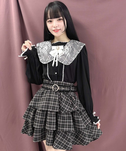 「ROJITA」 長袖ブラウス FREE ピンク レディース_画像6