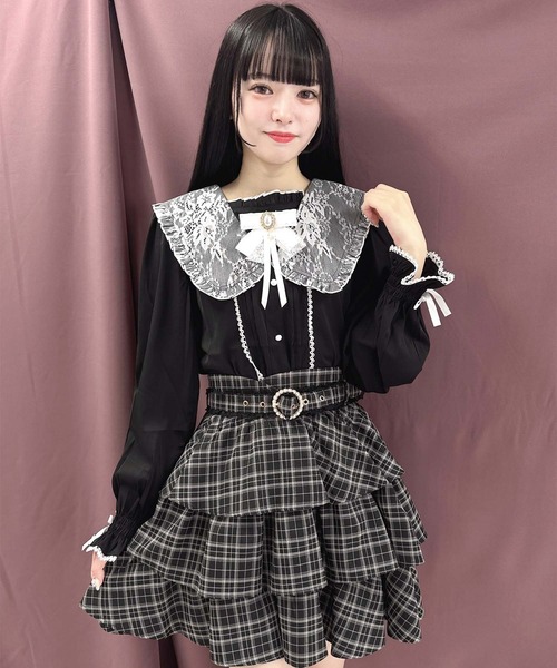 「ROJITA」 長袖ブラウス FREE ピンク レディース_画像7