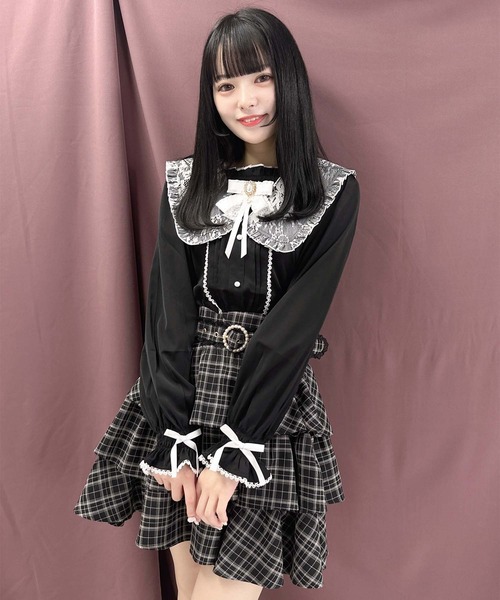 「ROJITA」 長袖ブラウス FREE ピンク レディース_画像8