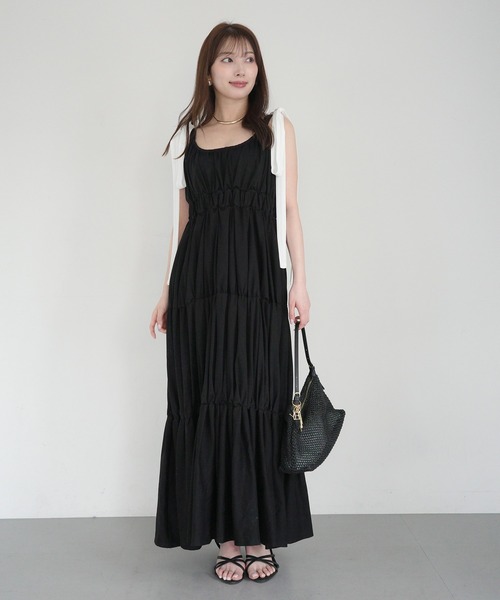 EIMY ISTOIRE（エイミーイストワール） ワンピース RIBBON SHOULDER