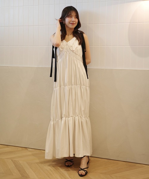 EIMY ISTOIRE（エイミーイストワール） ワンピース RIBBON SHOULDER