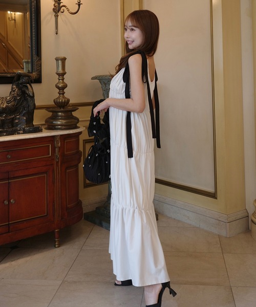 EIMY ISTOIRE（エイミーイストワール） ワンピース RIBBON SHOULDER
