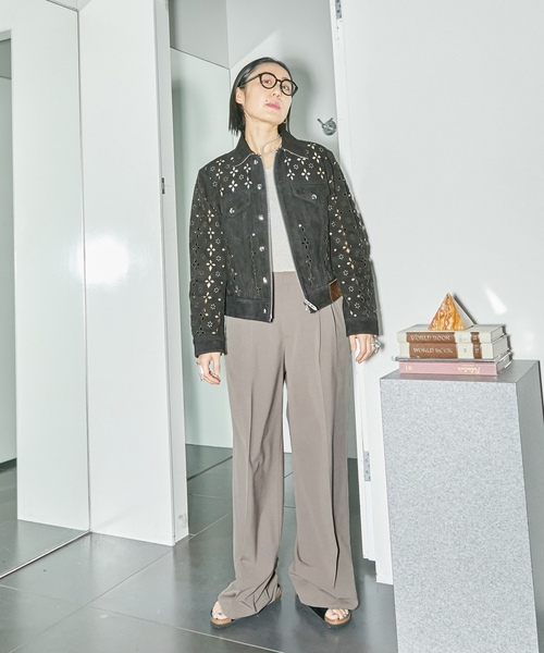 「CITYSHOP」 パンツ 36 グレー レディース_画像4