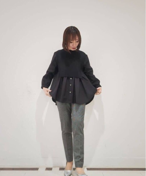 「la.f…」 スラックス 9号 ホワイト レディース_画像8