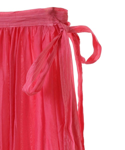 CURRENTAGE スカート 「CURRENTAGE/カレンテージ」Silk capra skirt