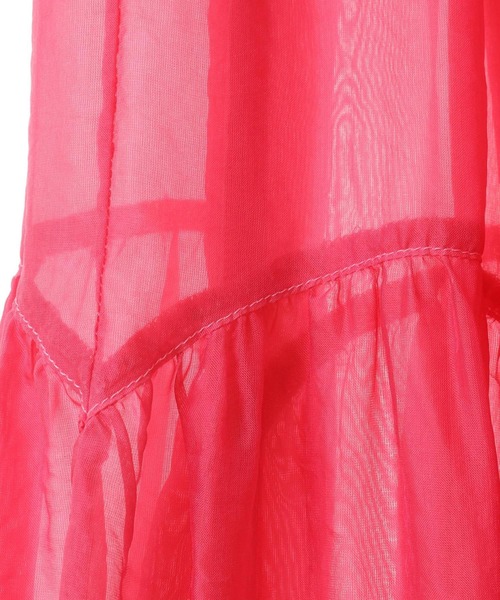 CURRENTAGE スカート 「CURRENTAGE/カレンテージ」Silk capra skirt