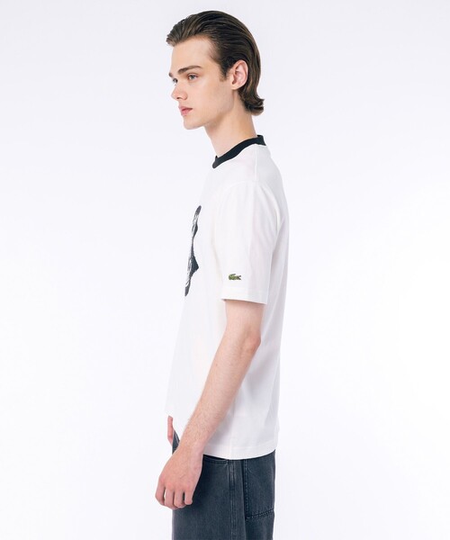 「LACOSTE」 半袖Tシャツ 3 ブラック メンズ_画像6