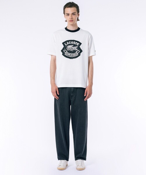 「LACOSTE」 半袖Tシャツ 3 ブラック メンズ_画像7