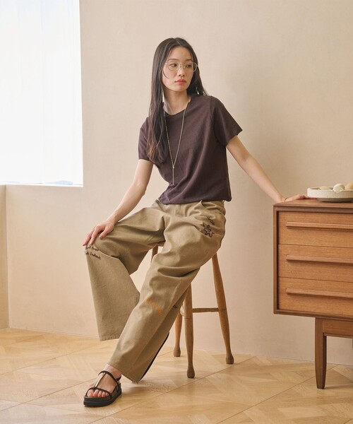 tシャツ コットンポリエステル ラメ ショートスリーブ カットソー レディースの画像