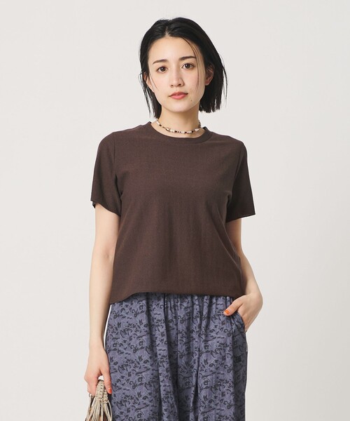 tシャツ コットンポリエステル ラメ ショートスリーブ カットソー レディースの画像