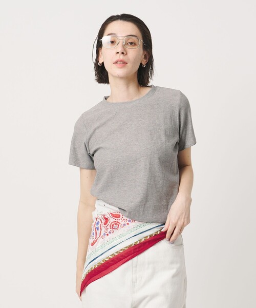 tシャツ コットンポリエステル ラメ ショートスリーブ カットソー レディースの画像