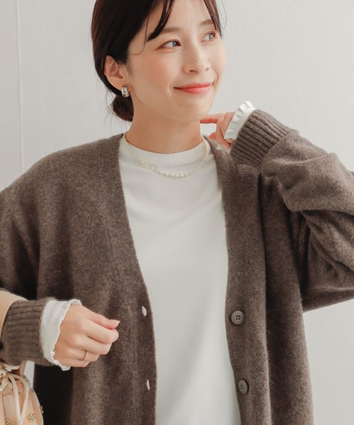 「URBAN RESEARCH DOORS」 長袖ブラウス MEDIUM ネイビー レディース_画像5