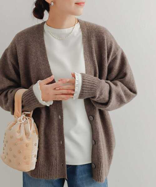 「URBAN RESEARCH DOORS」 長袖ブラウス MEDIUM ネイビー レディース_画像6