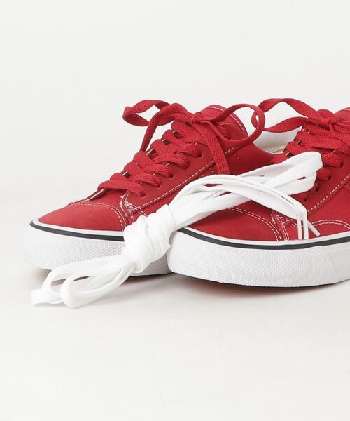 「VISION STREET WEAR」 ローカットスニーカー 23.5cm レッド レディース_画像4