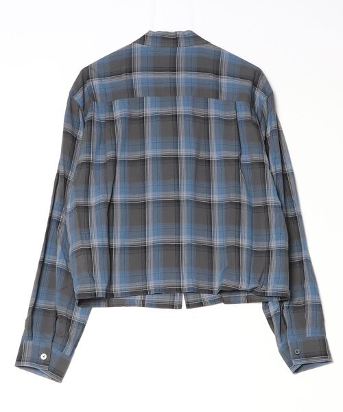 ブルゾン アウター FORSOMEONE CHECK ZIP SHIRT メンズの画像