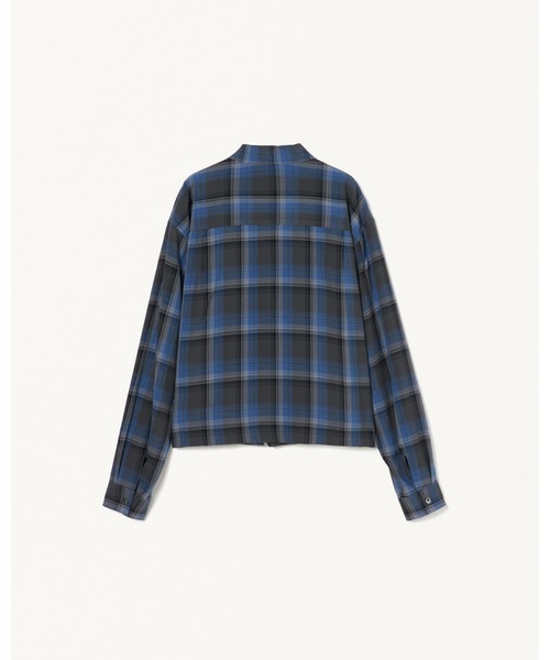 ブルゾン アウター FORSOMEONE CHECK ZIP SHIRT メンズの画像