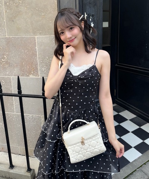 one after another NICE CLAUP パーティードレス ワンピース 夏 リボン